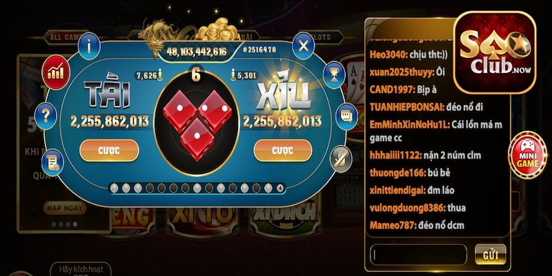 Game Sicbo Saoclub cực hay