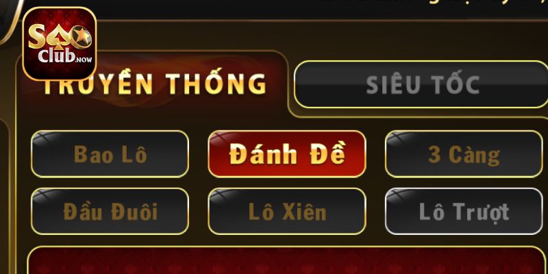 Khách hàng được thử vận may với nhiều kiểu cược lô đề