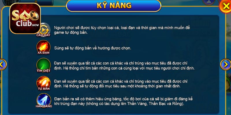 Người chơi sử dụng thành thạo các kỹ năng để săn cá